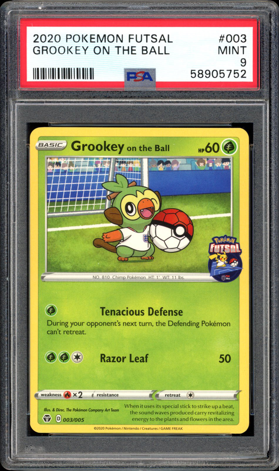 Grookey On The Ball - 003/005 - PSA 9 - PokeRand