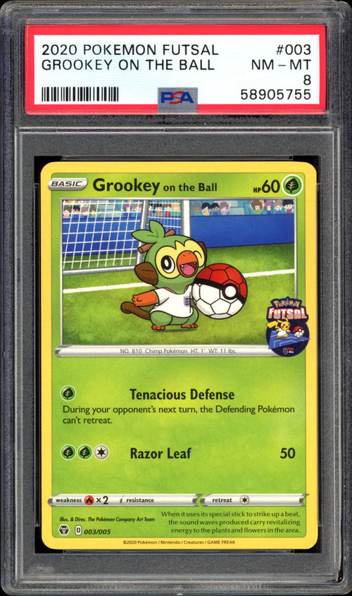 Grookey On The Ball - 003/005 - PSA 8 - PokeRand