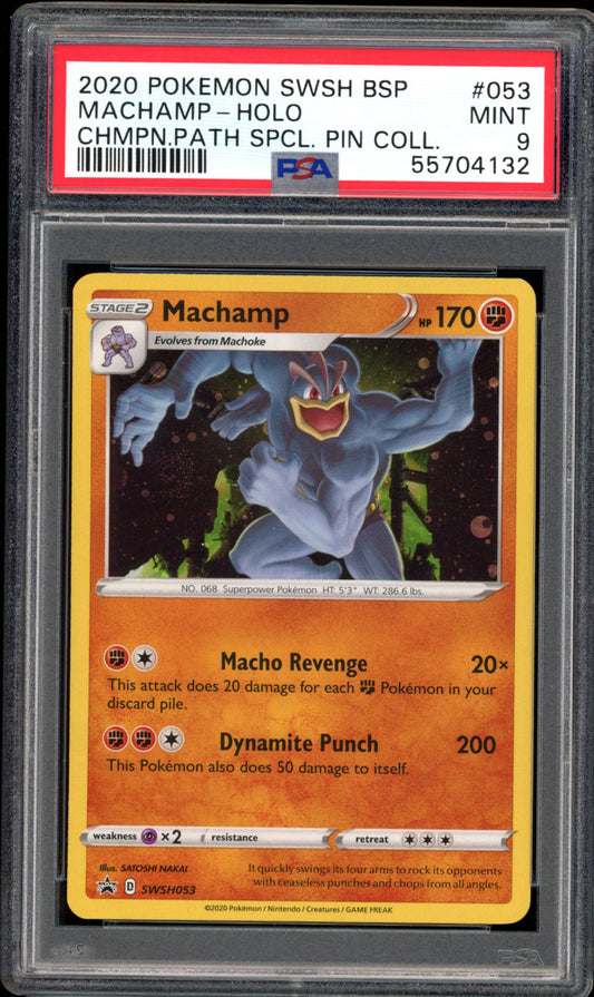 Machamp - Holo - SWSH053 - PSA 9 - Promo - PokeRand