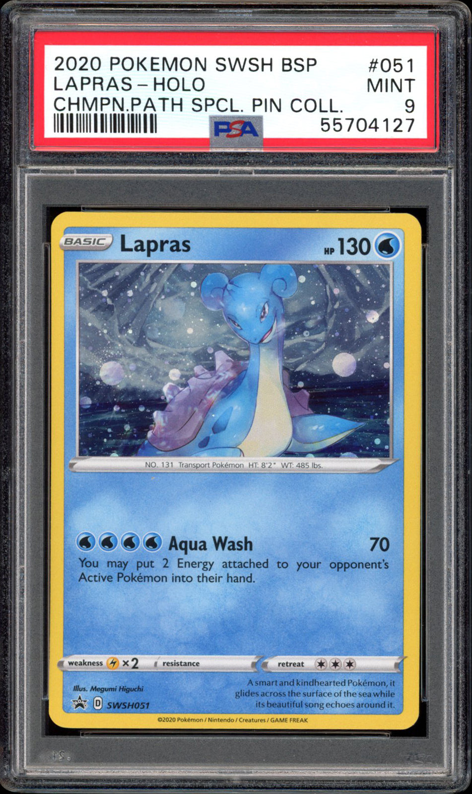 Lapras - Holo - SWSH051 - PSA 9 - Promo - PokeRand