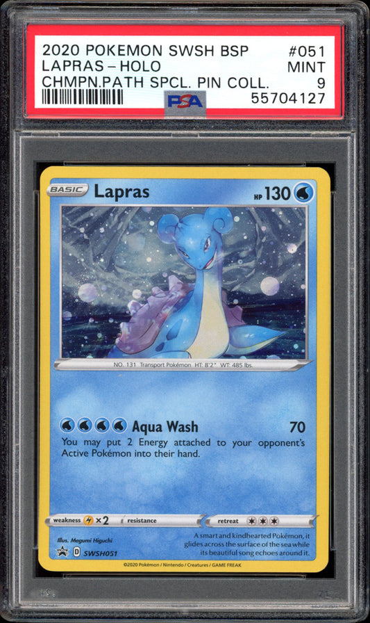 Lapras - Holo - SWSH051 - PSA 9 - Promo - PokeRand