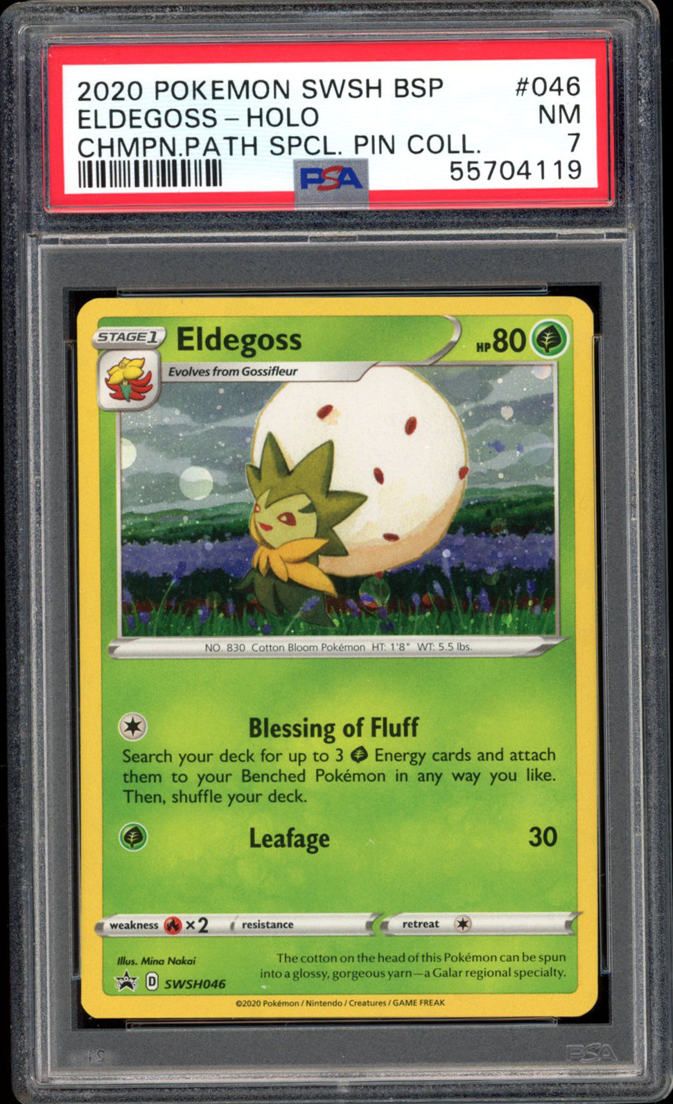 Eldegoss - Holo - SWSH046 - PSA 7 - Promo - PokeRand