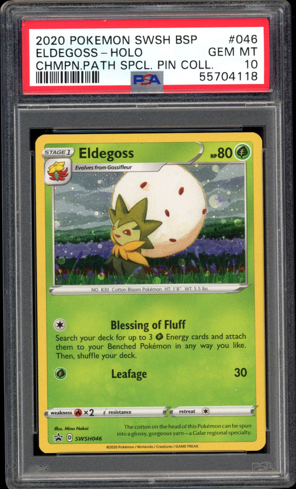 Eldegoss - Holo - SWSH046 - PSA 10 - Promo - PokeRand