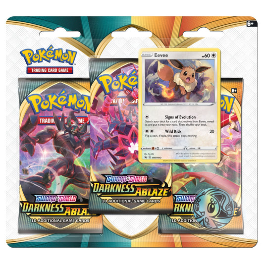 3 Pack Blister (Eevee) - Darkness Ablaze - PokeRand