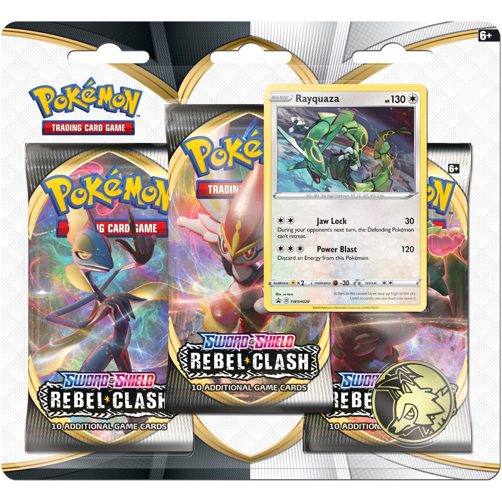3 Pack Blister (Rayquaza) - Rebel Clash - PokeRand