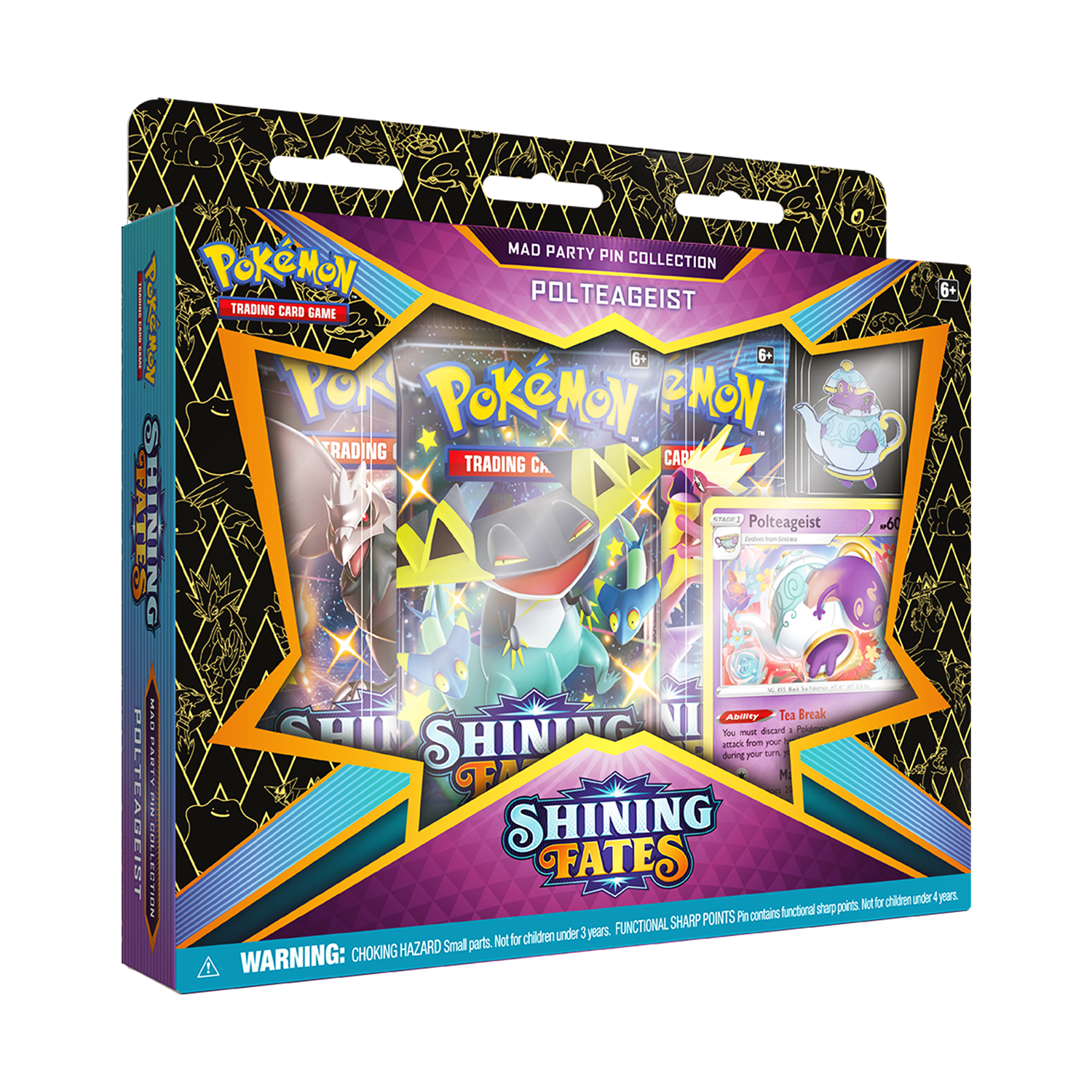 Shining Fates Mad Party Pin Collection - Polteageist (Pre Order) - PokeRand