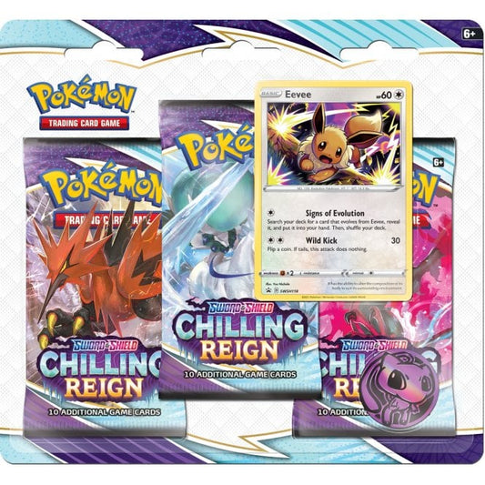 3 Pack Blister (Eevee) - Chilling Reign - PokeRand